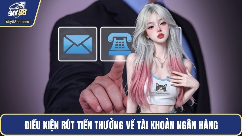 Điều kiện rút tiền thưởng về tài khoản ngân hàng